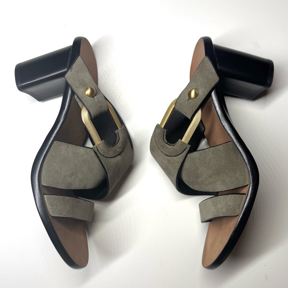 Rag & Bone Women’s August Mule Olive Green Heeled Sandals Size- 7.5 - Picture 7 of 11